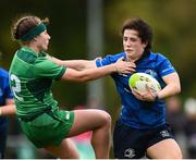 7 October 2017; Grace Kelly of Leinster is tackled by Shona Kennedy of Connacht during the U18 Girls Interprovincial match between Leinster and Connacht at MU Barnhall RFC in Leixlip, Co Kildare. Photo by Seb Daly/Sportsfile