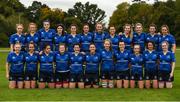 7 October 2017; Leinster squad prior to the U18 Girls Interprovincial match between Leinster and Connacht at MU Barnhall RFC in Leixlip, Co Kildare. Photo by Seb Daly/Sportsfile