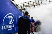 7 October 2017; Robbie Henshaw of Leinster walks out ahead of the Guinness PRO14 Round 6 match between Leinster and Munster at the Aviva Stadium in Dublin. Photo by Ramsey Cardy/Sportsfile