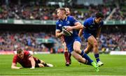 7 October 2017; Rory O'Loughlin of Leinster runs in to score his and his side's second try during the Guinness PRO14 Round 6 match between Leinster and Munster at the Aviva Stadium in Dublin. Photo by Brendan Moran/Sportsfile