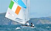 29 July 2012; Ireland's David Burrows, left, crew and Peter O'Leary, skipper, compete in the Men's Star keelboat fleet race. London 2012 Olympic Games, Sailing, Weymouth & Portland National Sailing Academy, Portland, Dorset, England. Picture credit: Brendan Moran / SPORTSFILE