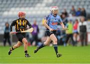 28 July 2012; Amy Murphy, Dublin, in action against Jacqui Frisby, Kilkenny. All-Ireland Senior Camogie Championship, Quarter-Final Qualifier, Dublin v Kilkenny, O'Moore Park, Portlaoise, Co. Laois. Picture credit: Pat Murphy / SPORTSFILE