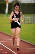 28 July 2012; Eventual third place finisher Cliona Mulroy, Swinford A.C., Co. Mayo, in action during the Girl's Under-19 3,000m Walk event. Woodie’s DIY Juvenile Track and Field Championships of Ireland, Tullamore Harriers Stadium, Tullamore, Co. Offaly. Picture credit: Tomas Greally / SPORTSFILE