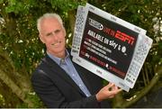 30 July 2012; Former Republic of Ireland international Mick McCarthy promoting ESPN’s live coverage of forthcoming Pre-Season Friendlies and Barclays Premier League matches. Merrion Hotel, Dublin. Photo by Sportsfile