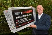 30 July 2012; Former Republic of Ireland international Liam Brady promoting ESPN’s live coverage of forthcoming Pre-Season Friendlies and Barclays Premier League matches. Merrion Hotel, Dublin. Photo by Sportsfile