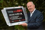 30 July 2012; Former Republic of Ireland international Liam Brady promoting ESPN’s live coverage of forthcoming Pre-Season Friendlies and Barclays Premier League matches. Merrion Hotel, Dublin. Photo by Sportsfile