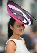 30 July 2012; Former Miss Ireland Máire Hughes, from Galway, enjoys the day's racing. Galway Racing Festival 2012, Ballybrit, Galway. Picture credit: Barry Cregg / SPORTSFILE