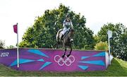 30 July 2012; Ireland's Camilla Speirs, on Portersize Just A Jiff, competes during the individual and team eventing cross country. London 2012 Olympic Games, Equestrian Greenwich Park, Greenwich, London, England. Picture credit: Brendan Moran / SPORTSFILE