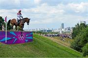 30 July 2012; Takayuki Yumira, Japan, competes during the individual and team eventing cross country. London 2012 Olympic Games, Equestrian Greenwich Park, Greenwich, London, England. Picture credit: Brendan Moran / SPORTSFILE