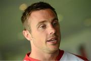31 July 2012; Ulster's Tommy Bowe during the announcement of the official communications partner of Ulster Rugby. Ravenhill Park, Belfast, Co. Antrim. Photo by Sportsfile