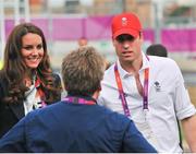 31 July 2012; The Duke and Duchess of Cambridge HRH Prince William and HRH Kate Middleton on their arrival at the Olympic Village. London 2012 Olympic Games, Olympic Park, Stratford, London, England. Picture credit: David Maher / SPORTSFILE