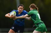7 October 2017; Orla Molloy of Leinster is tackled by Meabh Deely of Connacht during the U18 Girls Interprovincial match between Leinster and Connacht at MU Barnhall RFC in Leixlip, Co Kildare. Photo by Seb Daly/Sportsfile