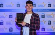 7th October 2017; Electric Ireland present Dublin's Lee Gannon with his 2017 Electric Ireland GAA Minor Star Award as voted for by a panel of GAA legends which includes Oisin McConville, Andy McEntee, Donal Og Cusack and Mattie Kenny. Sponsor to the GAA Minor Championships, Electric Ireland today honoured 15 minor players from, football and 15 players from hurling at the inaugural annual Electric Ireland Minor Star Awards in Croke Park #GAAThisIsMajor. Photo by Eóin Noonan/Sportsfile