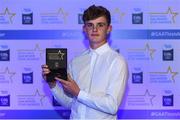 7th October 2017; Electric Ireland present Cork's Daire Connery with his 2017 Electric Ireland GAA Minor Star Award as voted for by a panel of GAA legends which includes Oisin McConville, Andy McEntee, Donal Og Cusack and Mattie Kenny. Sponsor to the GAA Minor Championships, Electric Ireland today honoured 15 minor players from, football and 15 players from hurling at the inaugural annual Electric Ireland Minor Star Awards in Croke Park #GAAThisIsMajor. Photo by Eóin Noonan/Sportsfile