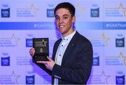 7th October 2017; Electric Ireland present Derry's Conor McCluskey with his 2017 Electric Ireland GAA Minor Star Award as voted for by a panel of GAA legends which includes Oisin McConville, Andy McEntee, Donal Og Cusack and Mattie Kenny. Sponsor to the GAA Minor Championships, Electric Ireland today honoured 15 minor players from, football and 15 players from hurling at the inaugural annual Electric Ireland Minor Star Awards in Croke Park #GAAThisIsMajor. Photo by Eóin Noonan/Sportsfile