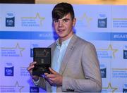 7th October 2017; Electric Ireland present Galway's Jack Canning with his 2017 Electric Ireland GAA Minor Star Award as voted for by a panel of GAA legends which includes Oisin McConville, Andy McEntee, Donal Og Cusack and Mattie Kenny. Sponsor to the GAA Minor Championships, Electric Ireland today honoured 15 minor players from, football and 15 players from hurling at the inaugural annual Electric Ireland Minor Star Awards in Croke Park #GAAThisIsMajor. Photo by Eóin Noonan/Sportsfile