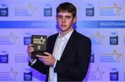 7th October 2017; Electric Ireland present Derry's Lorcan McWilliams with his 2017 Electric Ireland GAA Minor Star Award as voted for by a panel of GAA legends which includes Oisin McConville, Andy McEntee, Donal Og Cusack and Mattie Kenny. Sponsor to the GAA Minor Championships, Electric Ireland today honoured 15 minor players from, football and 15 players from hurling at the inaugural annual Electric Ireland Minor Star Awards in Croke Park #GAAThisIsMajor. Photo by Eóin Noonan/Sportsfile