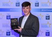 7th October 2017; Electric Ireland present Kerry's Michael Potts with his 2017 Electric Ireland GAA Minor Star Award as voted for by a panel of GAA legends which includes Oisin McConville, Andy McEntee, Donal Og Cusack and Mattie Kenny. Sponsor to the GAA Minor Championships, Electric Ireland today honoured 15 minor players from, football and 15 players from hurling at the inaugural annual Electric Ireland Minor Star Awards in Croke Park #GAAThisIsMajor. Photo by Eóin Noonan/Sportsfile
