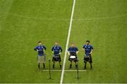 7 October 2017; Leinster drummers perform before the PRO14 Round 6 match between Leinster and Munster at the Aviva Stadium in Dublin. Photo by Cody Glenn/Sportsfile