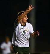 7 October 2017; Jason Molumby of Republic of Ireland celebrates after scoring his side's fourth goal of the game, and his third to complete his hat-trick, during the UEFA European U19 Championship Qualifier match between Republic of Ireland and Cyprus at the Regional Sports Centre in Waterford. Photo by Seb Daly/Sportsfile