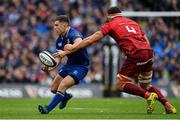 7 October 2017; Luke McGrath of Leinster in action against Robin Copeland of Munster during the Guinness PRO14 Round 6 match between Leinster and Munster at the Aviva Stadium in Dublin. Photo by Ramsey Cardy/Sportsfile