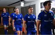 7 October 2017; Leinster players ahead of the Guinness PRO14 Round 6 match between Leinster and Munster at the Aviva Stadium in Dublin. Photo by Ramsey Cardy/Sportsfile