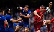 7 October 2017; Robin Copeland of Munster in action against Rhys Ruddock of Leinster during the Guinness PRO14 Round 6 match between Leinster and Munster at the Aviva Stadium in Dublin. Photo by Brendan Moran/Sportsfile