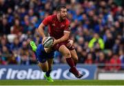 7 October 2017; JJ Hanrahan of Munster is tackled by Adam Byrne of Leinster after the Guinness PRO14 Round 6 match between Leinster and Munster at the Aviva Stadium in Dublin. Photo by Brendan Moran/Sportsfile