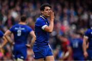 7 October 2017; Joey Carbery of Leinster during the Guinness PRO14 Round 6 match between Leinster and Munster at the Aviva Stadium in Dublin. Photo by Brendan Moran/Sportsfile