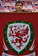 8 October 2017; Wales manager Chris Coleman during a press conference at Cardiff City Stadium in Cardiff, Wales. Photo by Stephen McCarthy/Sportsfile