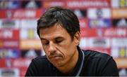 8 October 2017; Wales manager Chris Coleman during a press conference at Cardiff City Stadium in Cardiff, Wales. Photo by Stephen McCarthy/Sportsfile