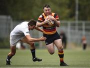 8 October 2017; Fergal Cleary of Lansdowne in action against Ned Hodson of Cork Constitution during the Ulster Bank League Division 1A match between Lansdowne and Cork Constitution at Aviva Stadium in Dublin. Photo by Cody Glenn/Sportsfile