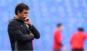 8 October 2017; Wales manager Chris Coleman during squad training at Cardiff City Stadium in Cardiff, Wales. Photo by Stephen McCarthy/Sportsfile