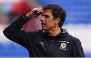 8 October 2017; Wales manager Chris Coleman during squad training at Cardiff City Stadium in Cardiff, Wales. Photo by Stephen McCarthy/Sportsfile