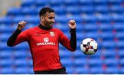 8 October 2017; Hal Robson-Kanu of Wales during squad training at Cardiff City Stadium in Cardiff, Wales. Photo by Stephen McCarthy/Sportsfile