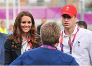 31 July 2012; The Duke and Duchess of Cambridge HRH Prince William and HRH Kate Middleton on their arrival at the Olympic Village. London 2012 Olympic Games, Olympic Park, Stratford, London, England. Picture credit: David Maher / SPORTSFILE