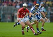 29 July 2012; Seán Óg Ó hAilpín, Cork, in action against Maurice Shanahan, Waterford. GAA Hurling All-Ireland Senior Championship Quarter-Final, Cork v Waterford, Semple Stadium, Thurles, Co. Tipperary. Picture credit: Brian Lawless / SPORTSFILE
