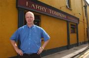 22 August 2002; Larry Tompkins, Cork football manager, pictured outside his pub in Cork City Centre. Picture credit; Damien Eagers / SPORTSFILE *EDI*