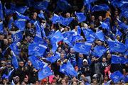 7 October 2017; Leinster supporters during the Guinness PRO14 Round 6 match between Leinster and Munster at the Aviva Stadium in Dublin. Photo by Brendan Moran/Sportsfile