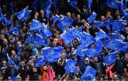 7 October 2017; Leinster supporters during the Guinness PRO14 Round 6 match between Leinster and Munster at the Aviva Stadium in Dublin. Photo by Brendan Moran/Sportsfile
