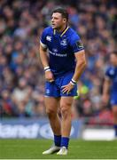 7 October 2017; Robbie Henshaw of Leinster during the Guinness PRO14 Round 6 match between Leinster and Munster at the Aviva Stadium in Dublin. Photo by Brendan Moran/Sportsfile