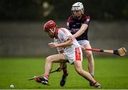 8 October 2017; Cathal Doyle of St Brigid's in action against Colm Cronin of Cuala during the Dublin County Senior Hurling Championship Quarter-Final match between Cuala and St Brigid's at O'Toole Park in Dublin. Photo by David Fitzgerald/Sportsfile