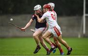 8 October 2017; Colm Cronin of Cuala in action against Cathal Doyle of St Brigid's during the Dublin County Senior Hurling Championship Quarter-Final match between Cuala and St Brigid's at O'Toole Park in Dublin. Photo by David Fitzgerald/Sportsfile