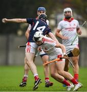 8 October 2017; Nicky Kenny of Cuala is tackled by Jack O'Neill of St Brigid's during the Dublin County Senior Hurling Championship Quarter-Final match between Cuala and St Brigid's at O'Toole Park in Dublin. Photo by David Fitzgerald/Sportsfile