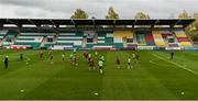 8 October 2017; A general view during Republic of Ireland U21 squad training at Tallaght Stadium in Dublin. Photo by David Fitzgerald/Sportsfile