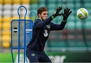 8 October 2017; Liam Bossin of Republic of Ireland U21 during squad training at Tallaght Stadium in Dublin. Photo by David Fitzgerald/Sportsfile