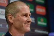 9 October 2017; Leinster senior coach Stuart Lancaster during a press conference at Leinster Rugby HQ in UCD, Belfield, Dublin. Photo by Piaras Ó Mídheach/Sportsfile