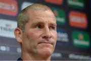 9 October 2017; Leinster senior coach Stuart Lancaster during a press conference at Leinster Rugby HQ in UCD, Belfield, Dublin. Photo by Piaras Ó Mídheach/Sportsfile