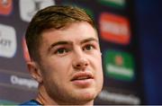 9 October 2017; Leinster's Luke McGrath during a press conference at Leinster Rugby HQ in UCD, Belfield, Dublin. Photo by Piaras Ó Mídheach/Sportsfile