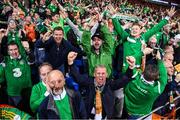 9 October 2017; Republic of Ireland celebrate their side's first goal during the FIFA World Cup Qualifier Group D match between Wales and Republic of Ireland at Cardiff City Stadium in Cardiff, Wales. Photo by Stephen McCarthy/Sportsfile